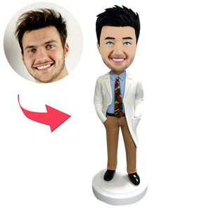 Custom Bobblehead Male Doctor