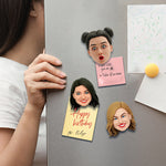 Custom Bobblehead Fridge Magnets Female Funny Face