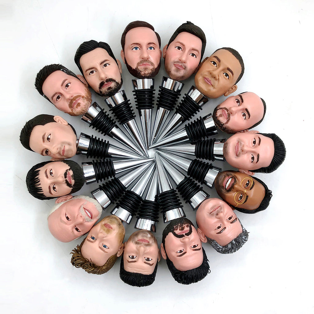 Personalized Wine Bottle Stoppers Custom Bobblehead