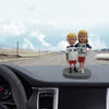 Custom Car Dashboard Bobblehead Sister & Brother