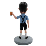 Personalized Bobblehead Happy Beer Drinking