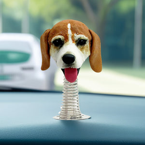 Personalized Bobblehead Dog Car Dashboard