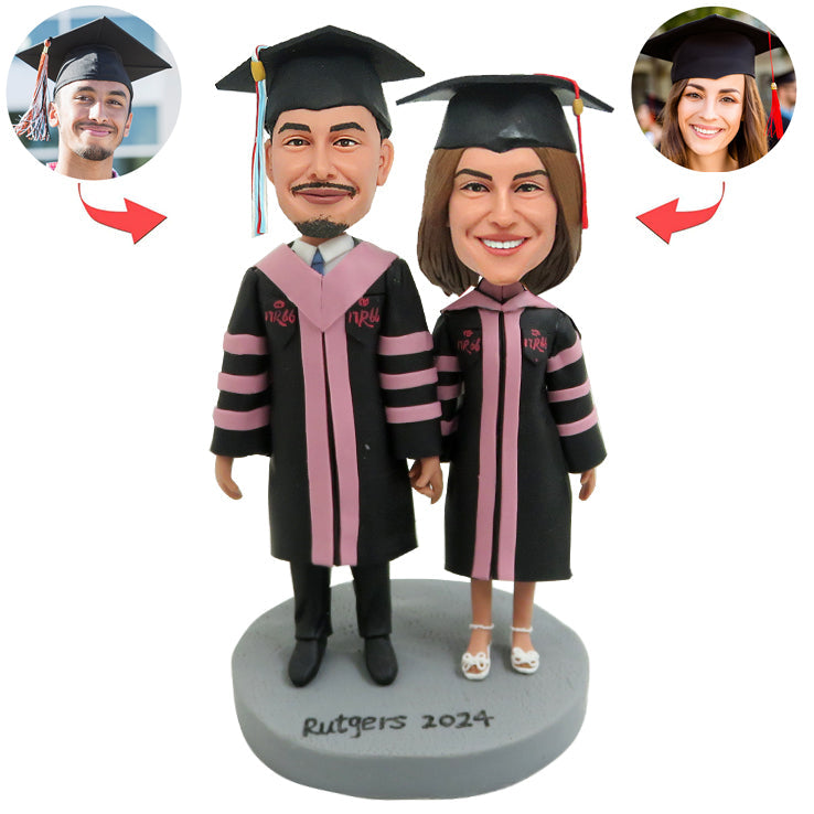 Custom Bobblehead Graduation Lovers