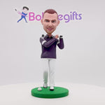 Happy Golf Business Man Personalized Bobblehead