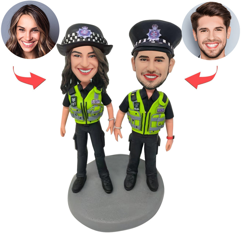 Police Couple Custom Bobblehead